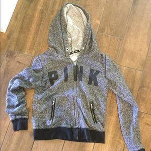 Pink zip up hoodie